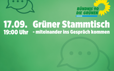 Einladung zum grünen Stammtisch